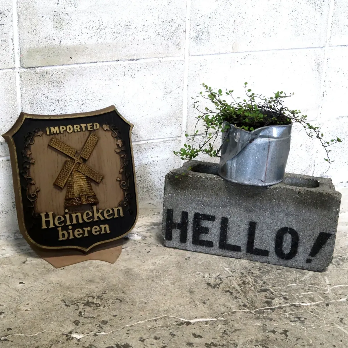 Heineken ビンテージ ウォールサイン