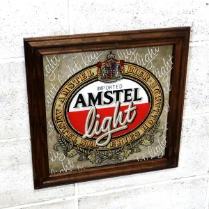 AMSTEL light ビンテージ パブミラー