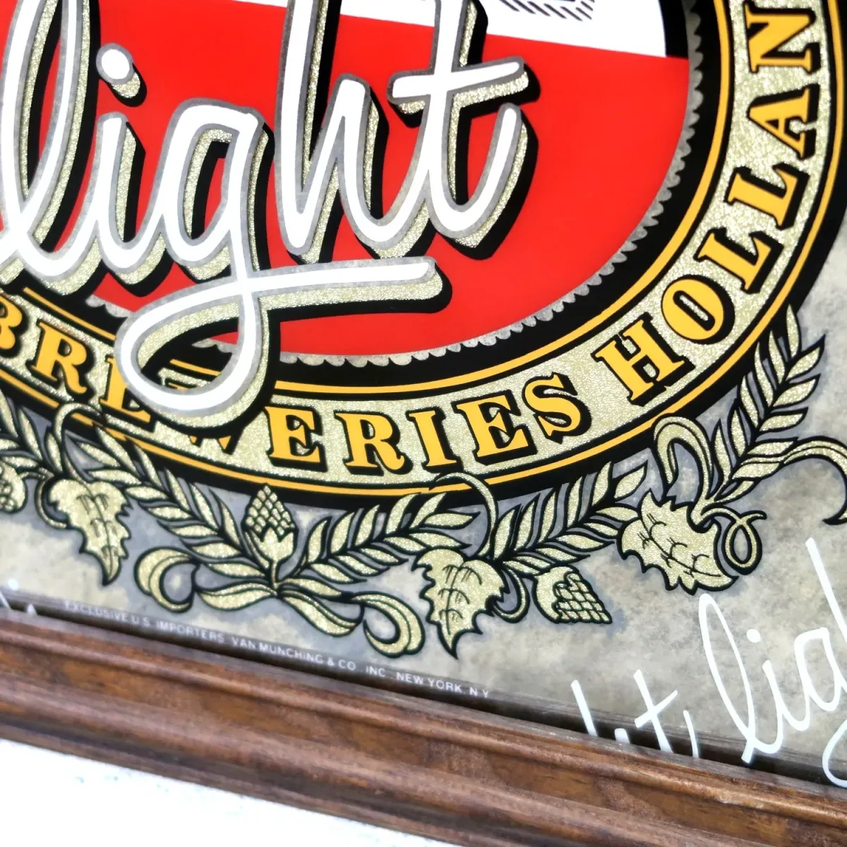 AMSTEL light ビンテージ パブミラー