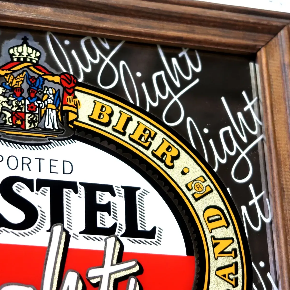 AMSTEL light ビンテージ パブミラー