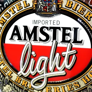 AMSTEL light ビンテージ パブミラー