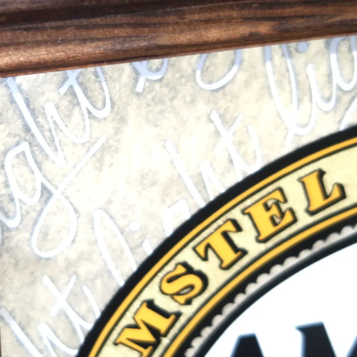 AMSTEL light ビンテージ パブミラー