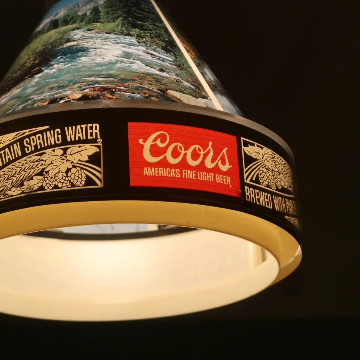 Coors ビンテージ プールランプ