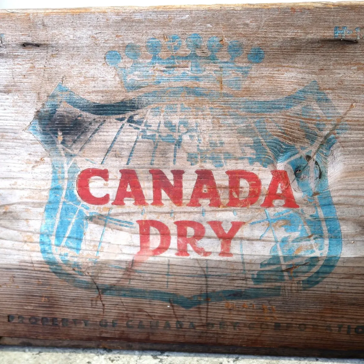 CANADA DRY ビンテージ ウッドボックス