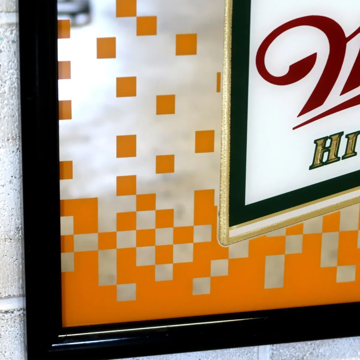 Miller HIGH LIFE ビンテージ パブミラー