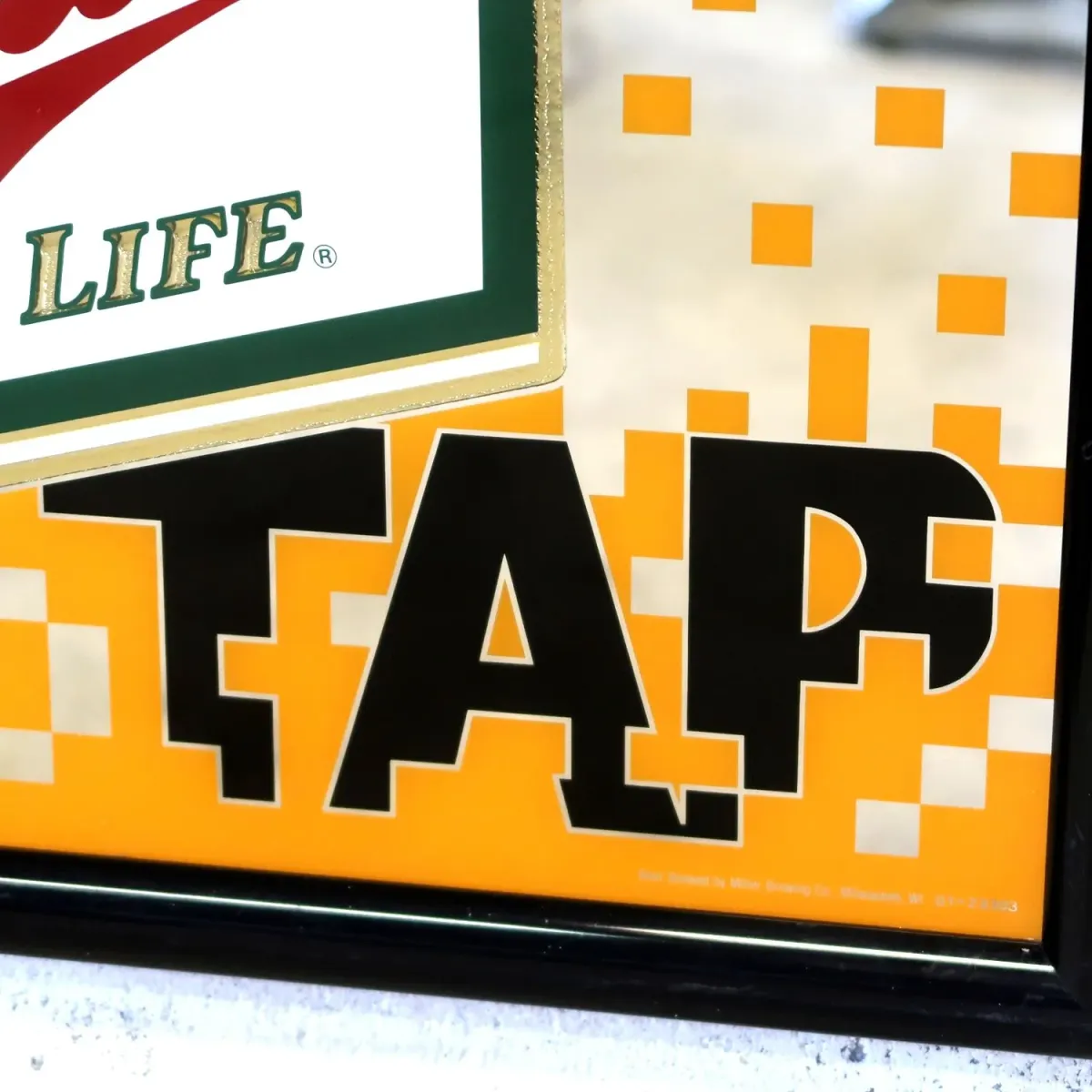 Miller HIGH LIFE ビンテージ パブミラー