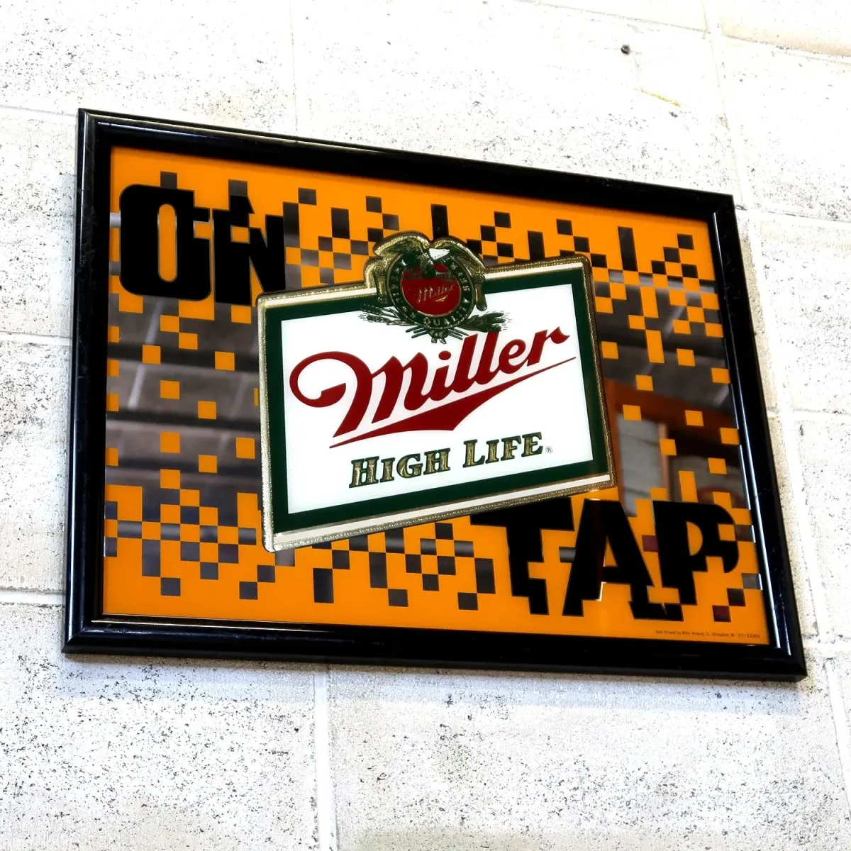 Miller HIGH LIFE ビンテージ パブミラー