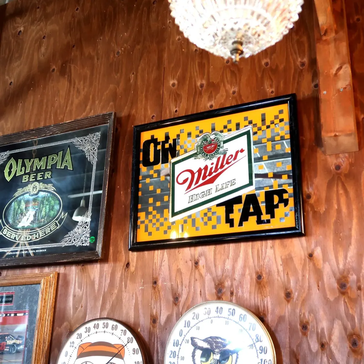 Miller HIGH LIFE ビンテージ パブミラー