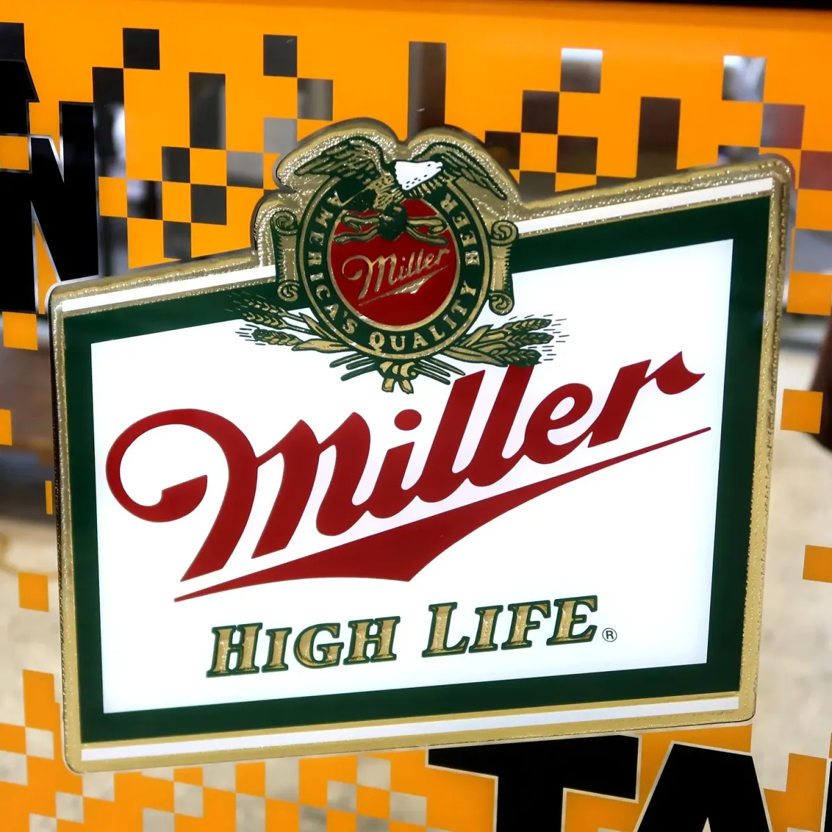 Miller HIGH LIFE ビンテージ パブミラー