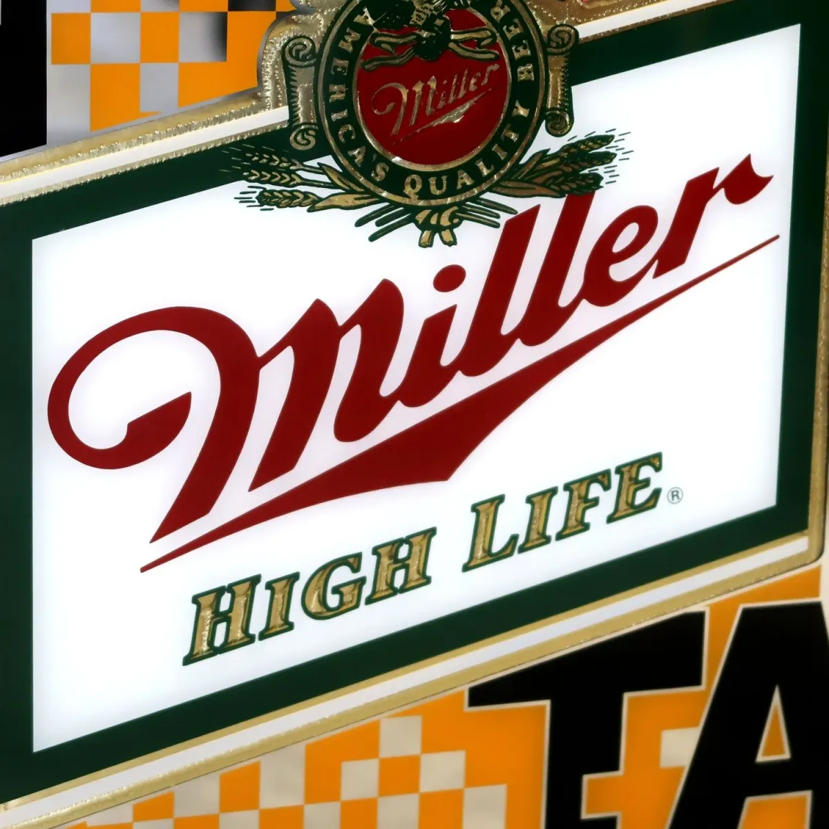 Miller HIGH LIFE ビンテージ パブミラー