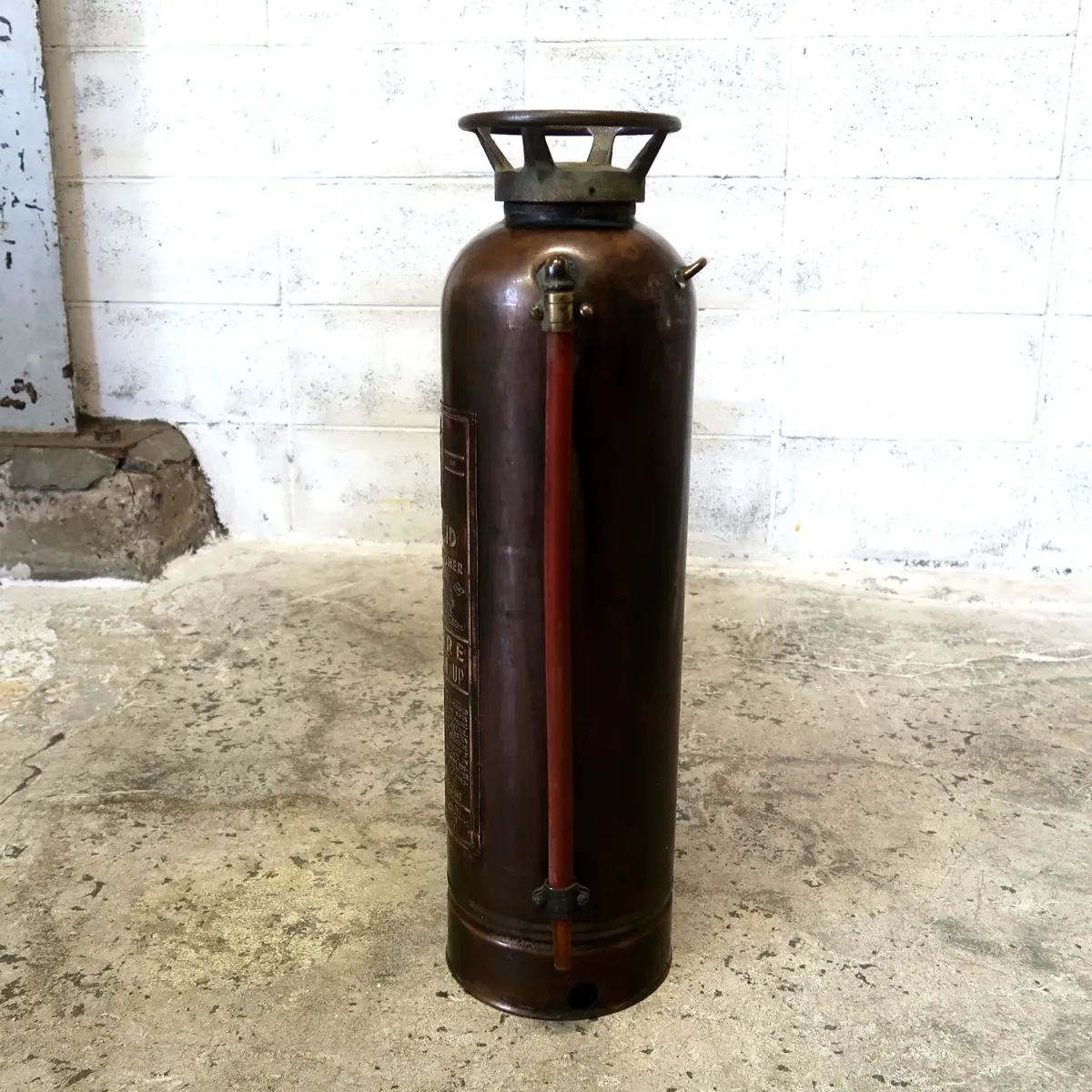 ビンテージ 消火器 銅×真鍮