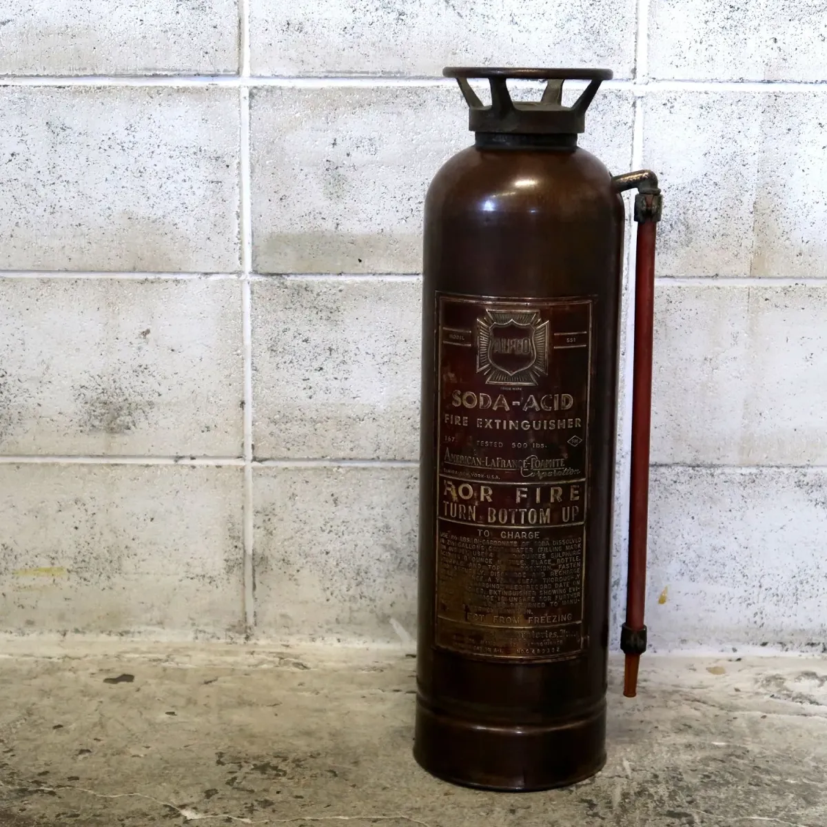 ビンテージ 消火器 銅×真鍮