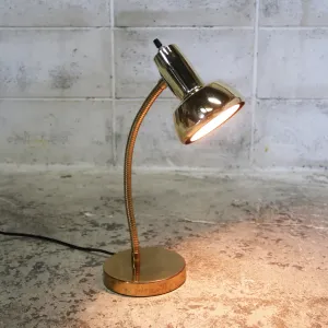 ビンテージ ゴールドメタル デスクランプ