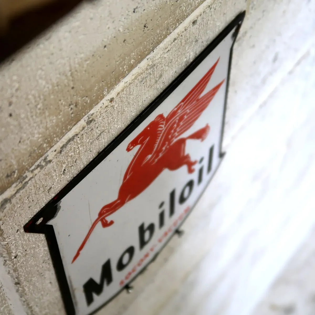 Mobiloil ホーロー看板