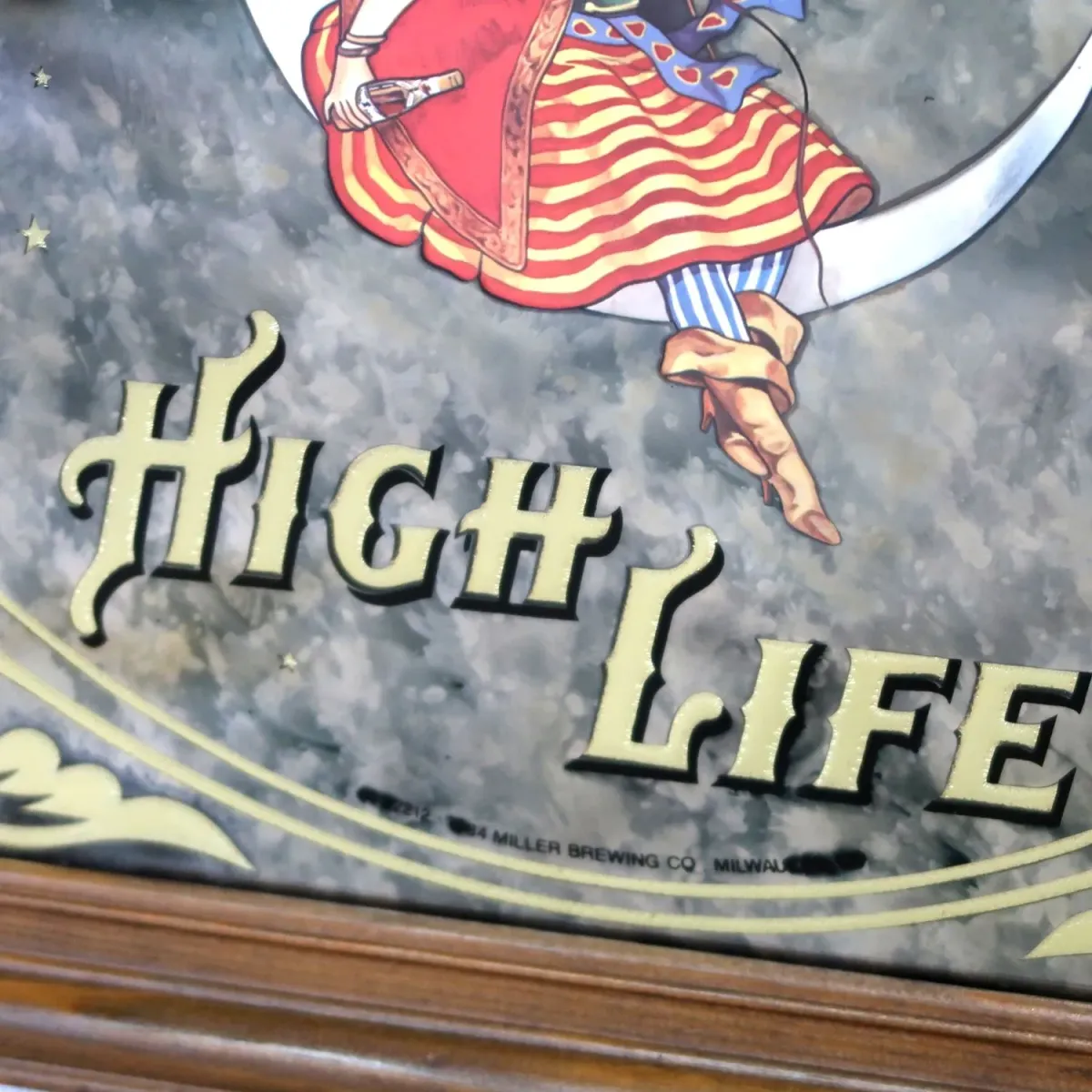 Miller HIGH LIFE ビンテージ パブミラー
