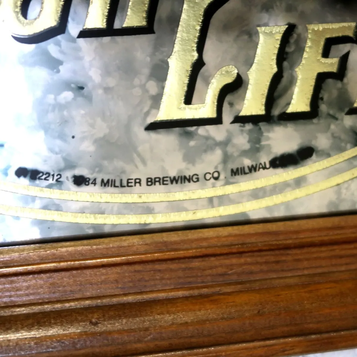 Miller HIGH LIFE ビンテージ パブミラー