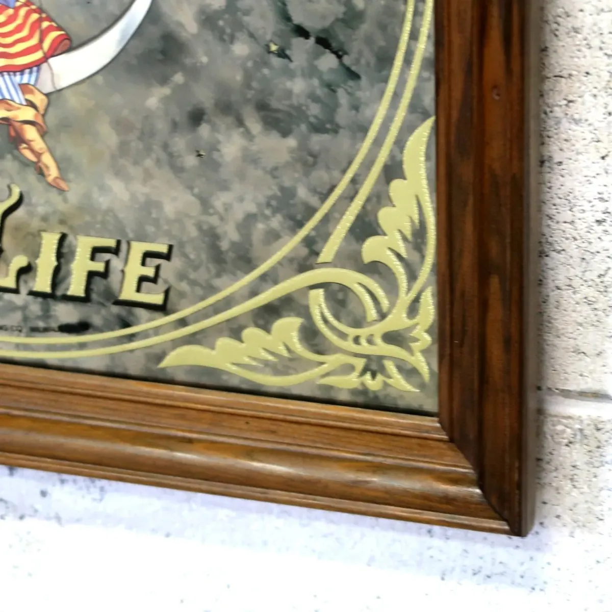 Miller HIGH LIFE ビンテージ パブミラー