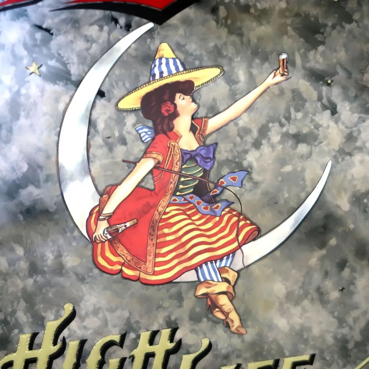 Miller HIGH LIFE ビンテージ パブミラー