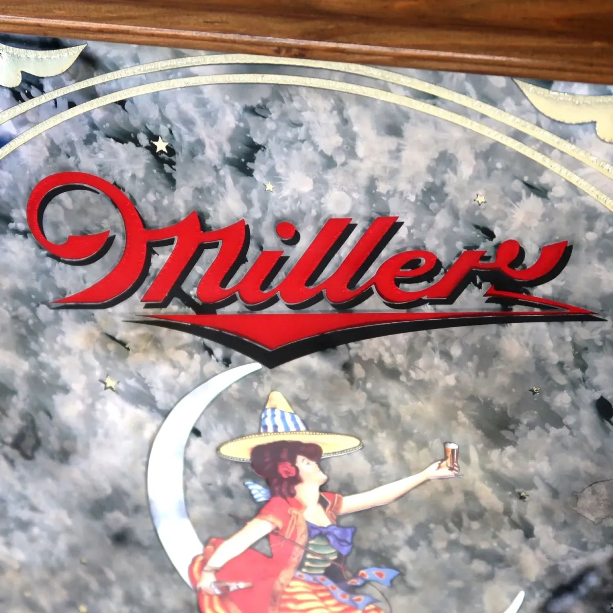 Miller HIGH LIFE ビンテージ パブミラー