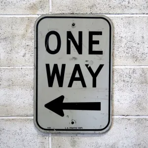 ビンテージ ロードサイン ONE WAY