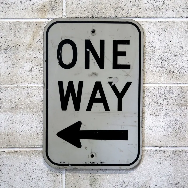 ビンテージ ロードサイン ONE WAY