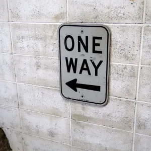 ビンテージ ロードサイン ONE WAY