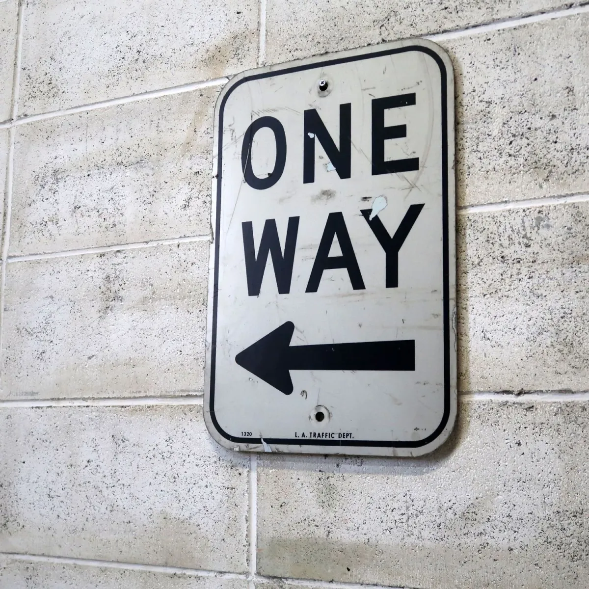 ビンテージ ロードサイン ONE WAY