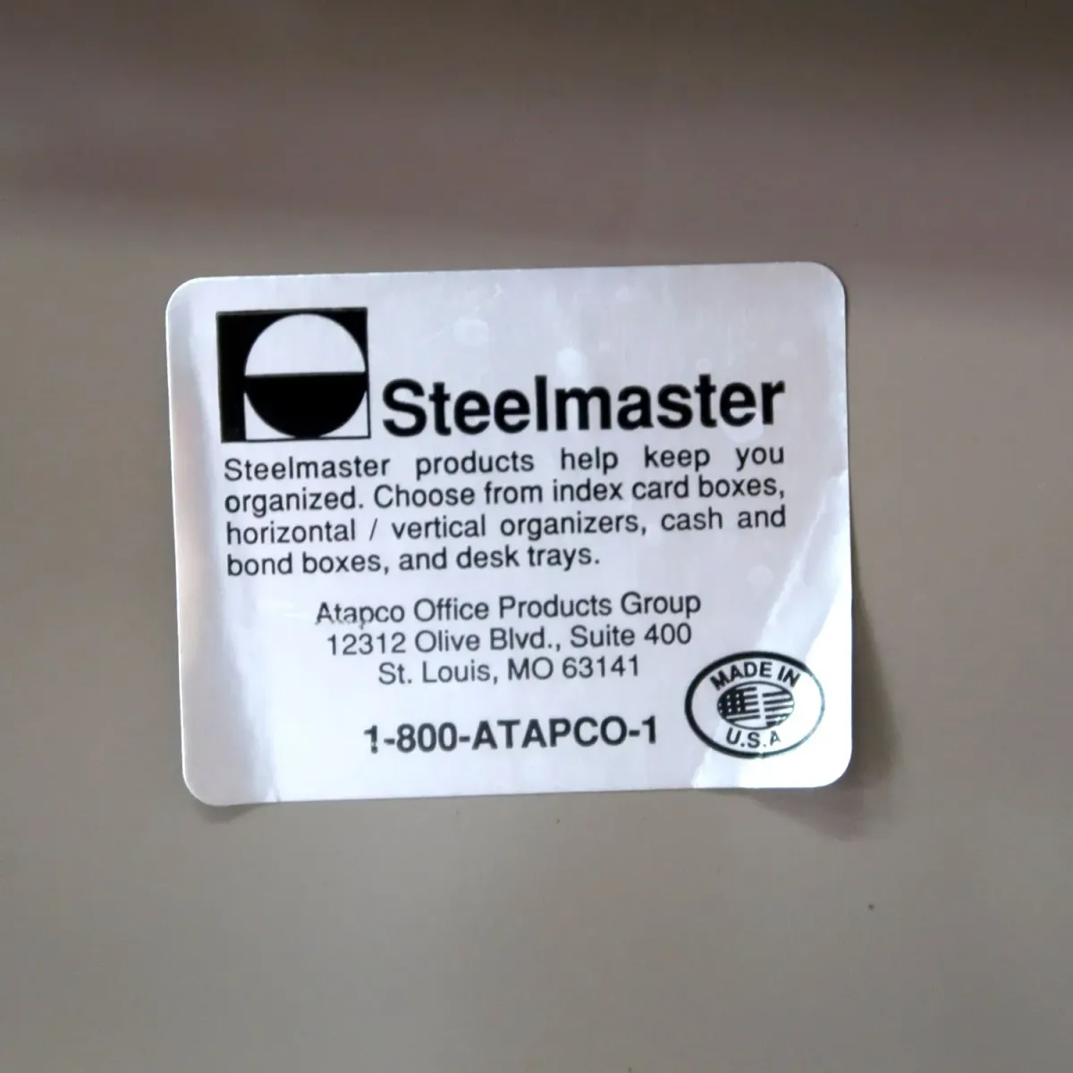 Steelmaster ビンテージ デスクオーガナイザー