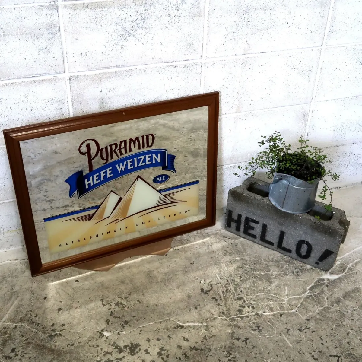 PYRAMID HEFE WEIZEN ビンテージ パブミラー