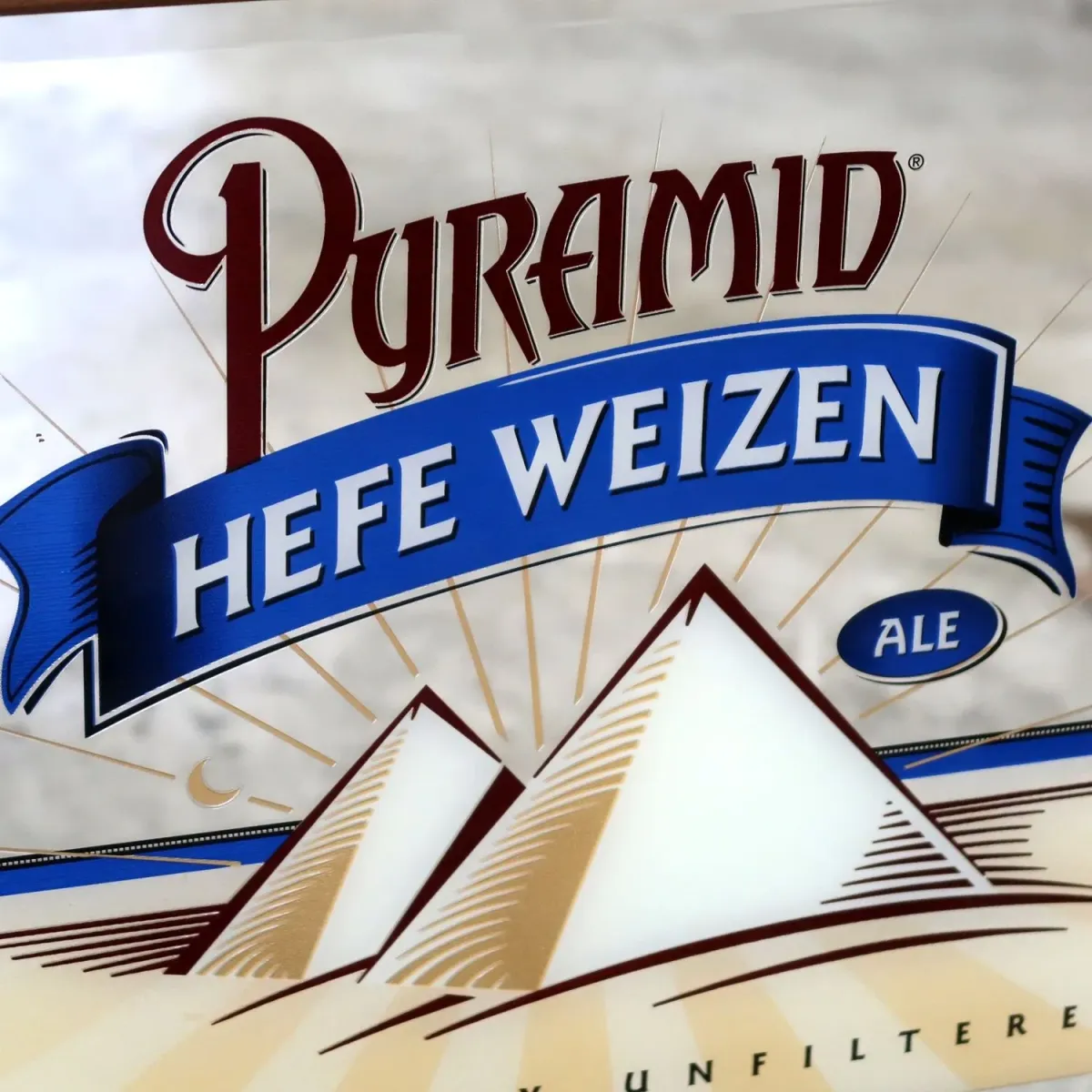 PYRAMID HEFE WEIZEN ビンテージ パブミラー