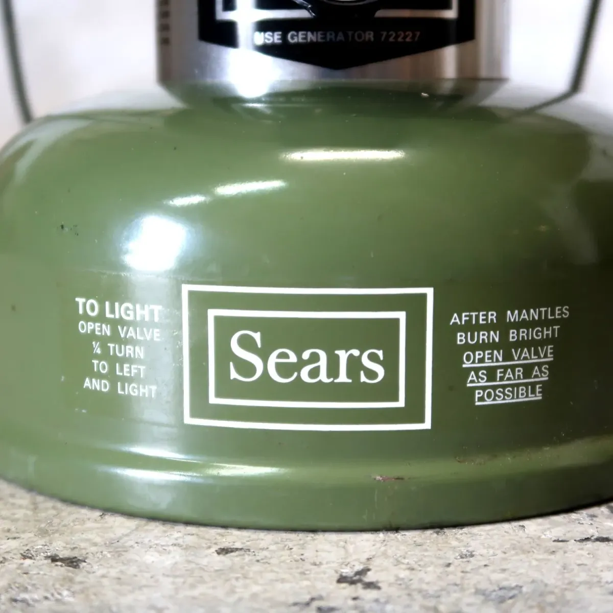 1976年製 SEARS ビンテージ ランタン MODEL72325 箱付き