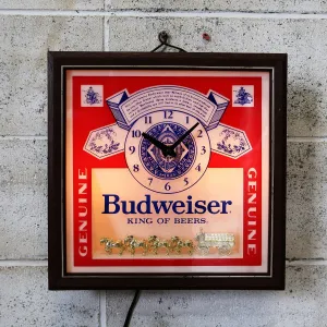 Budweiser ビンテージ ライトクロック