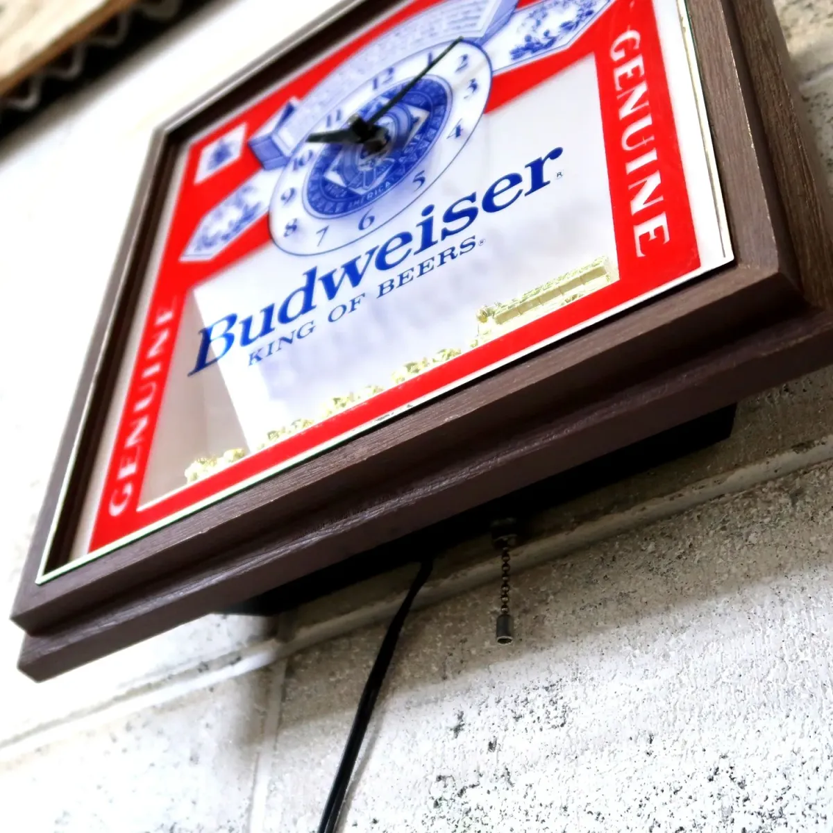 Budweiser ビンテージ ライトクロック