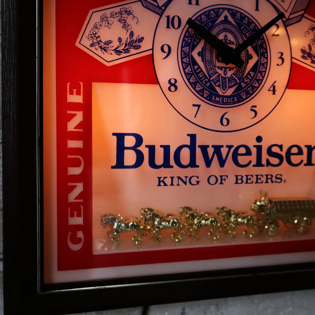 Budweiser ビンテージ ライトクロック