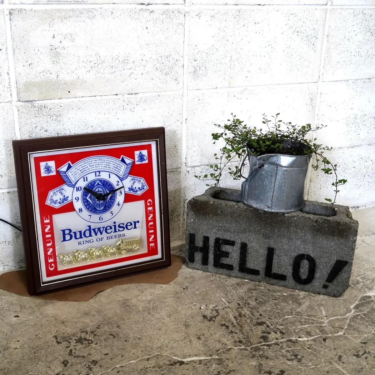 Budweiser ビンテージ ライトクロック