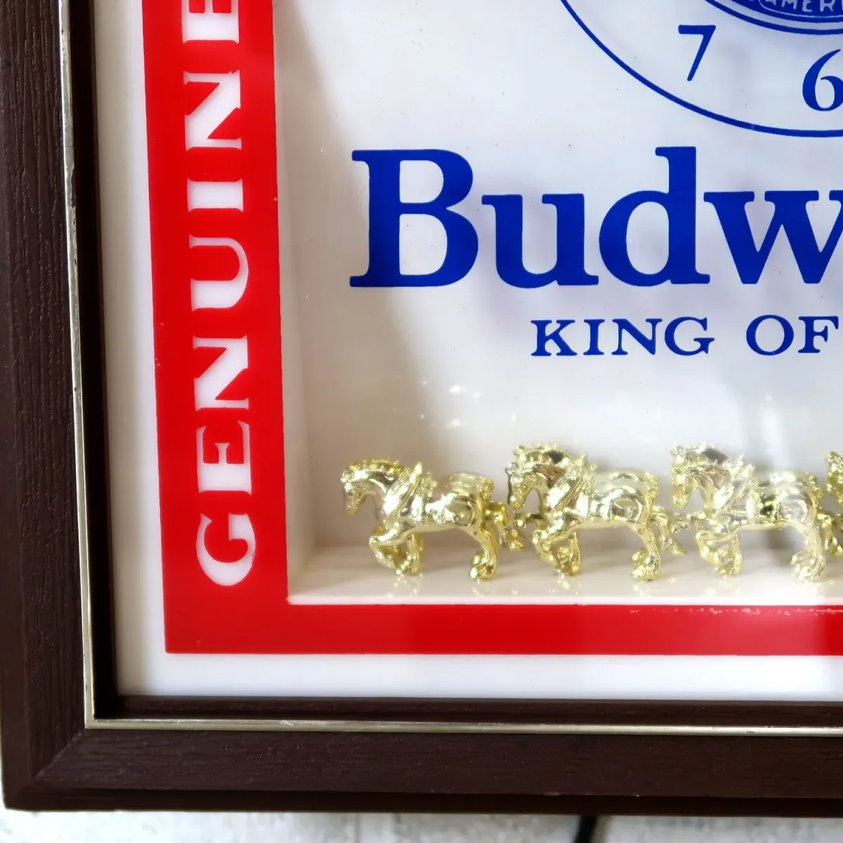 Budweiser ビンテージ ライトクロック