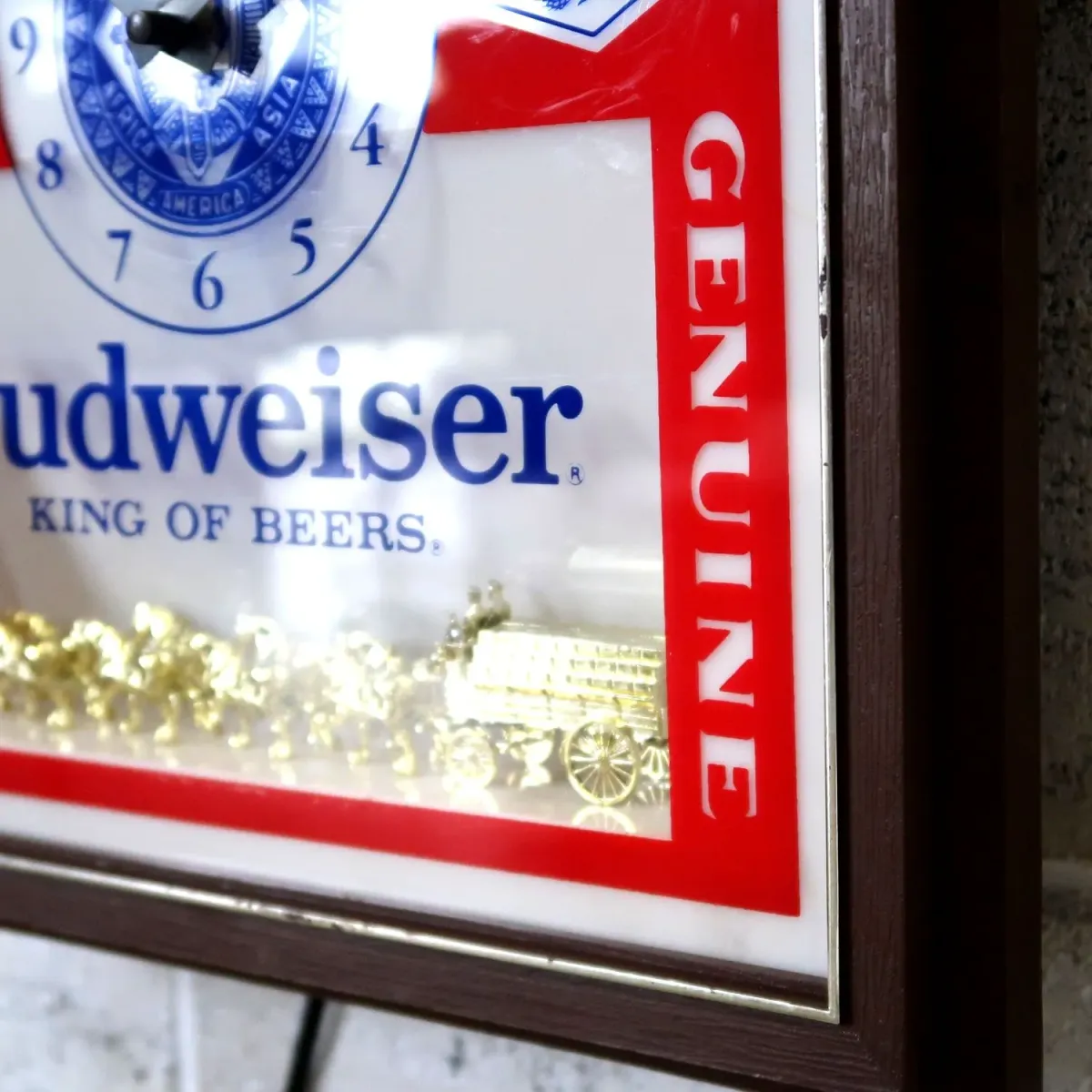 Budweiser ビンテージ ライトクロック