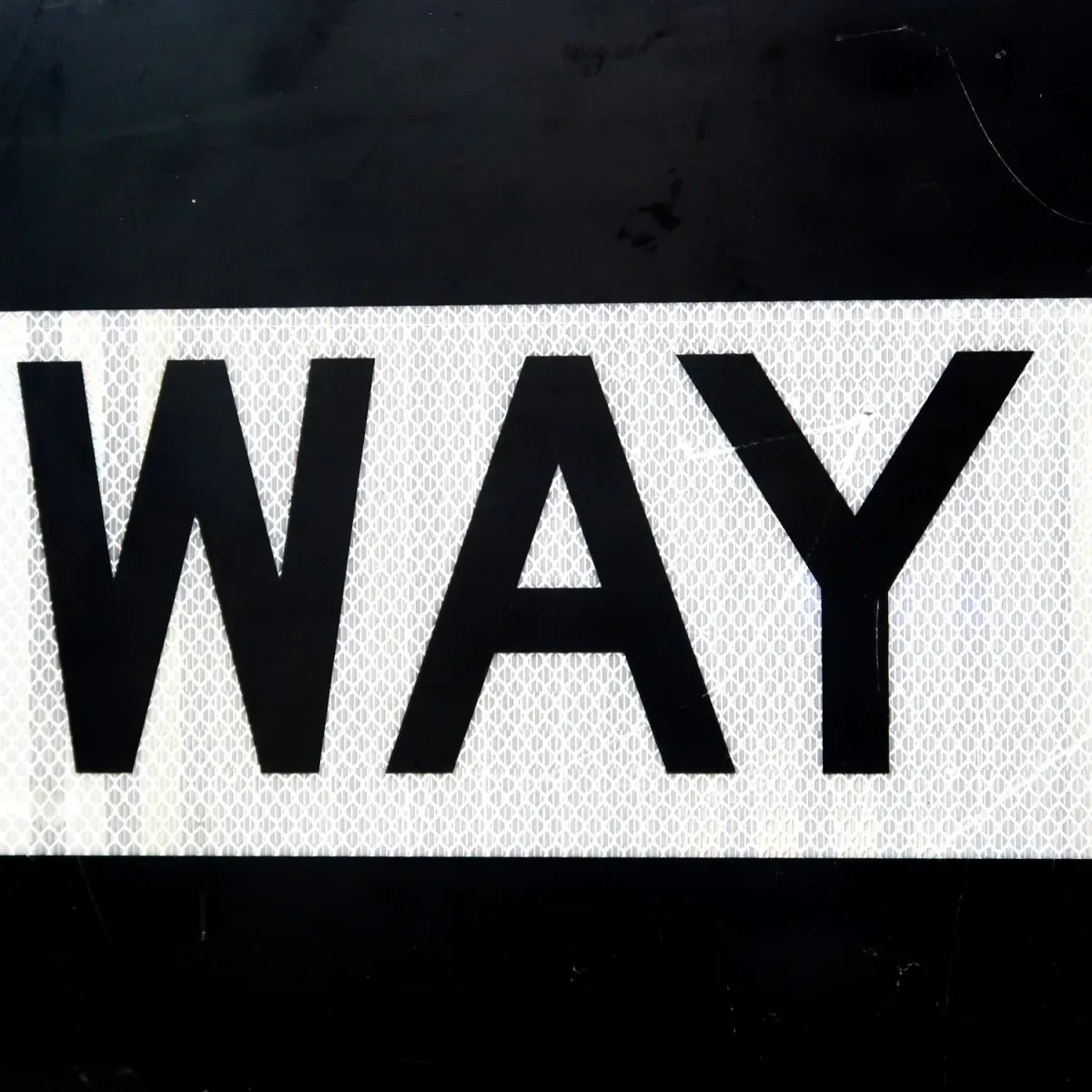 ONE WAY ロードサイン
