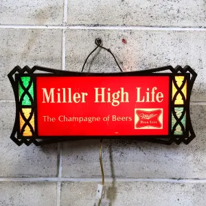 Miller HIGH LIFE ビンテージ ライトサイン