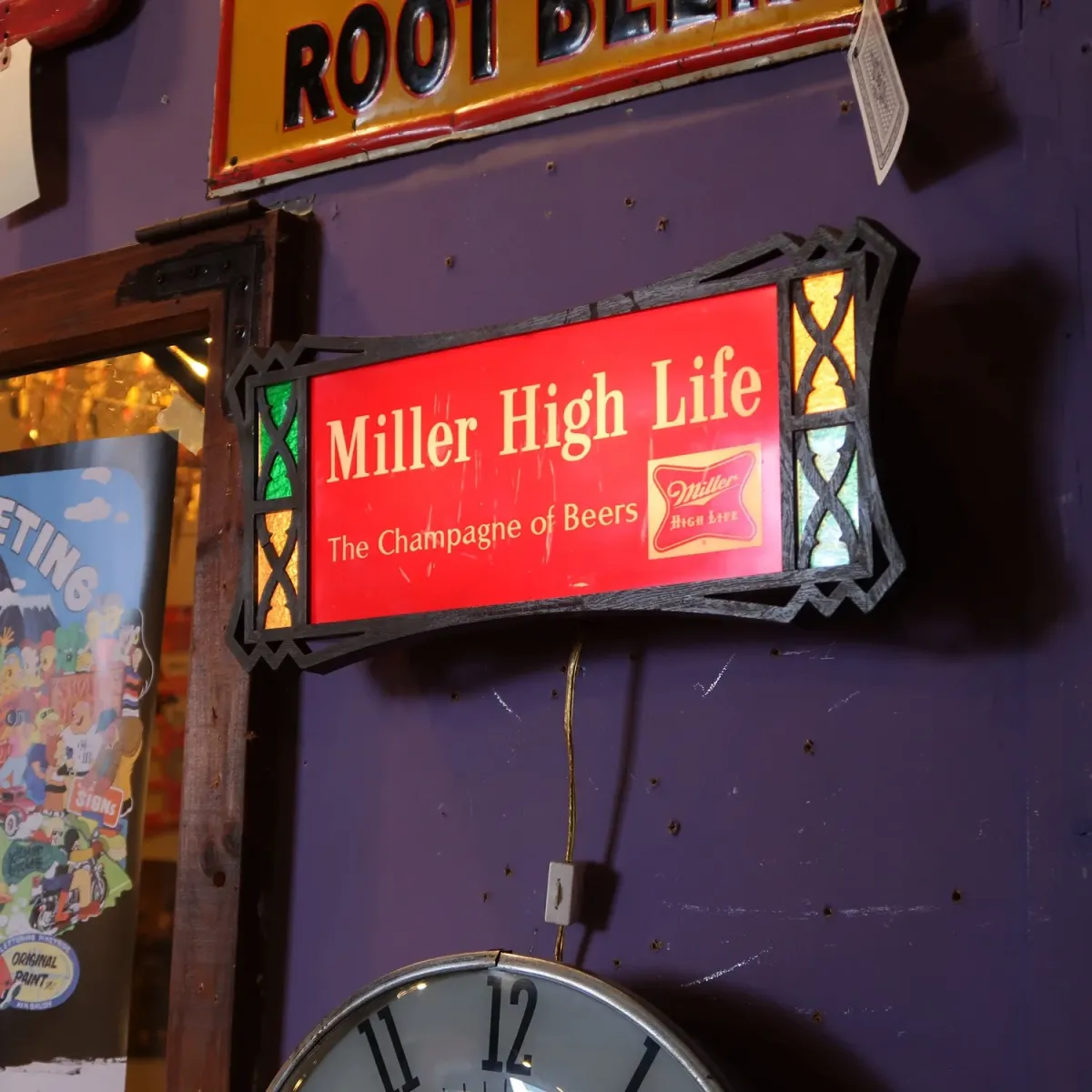 Miller HIGH LIFE ビンテージ ライトサイン