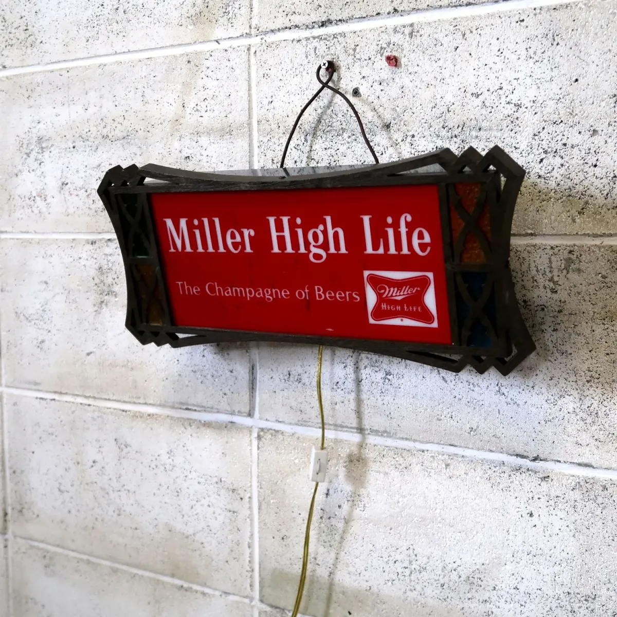 Miller HIGH LIFE ビンテージ ライトサイン