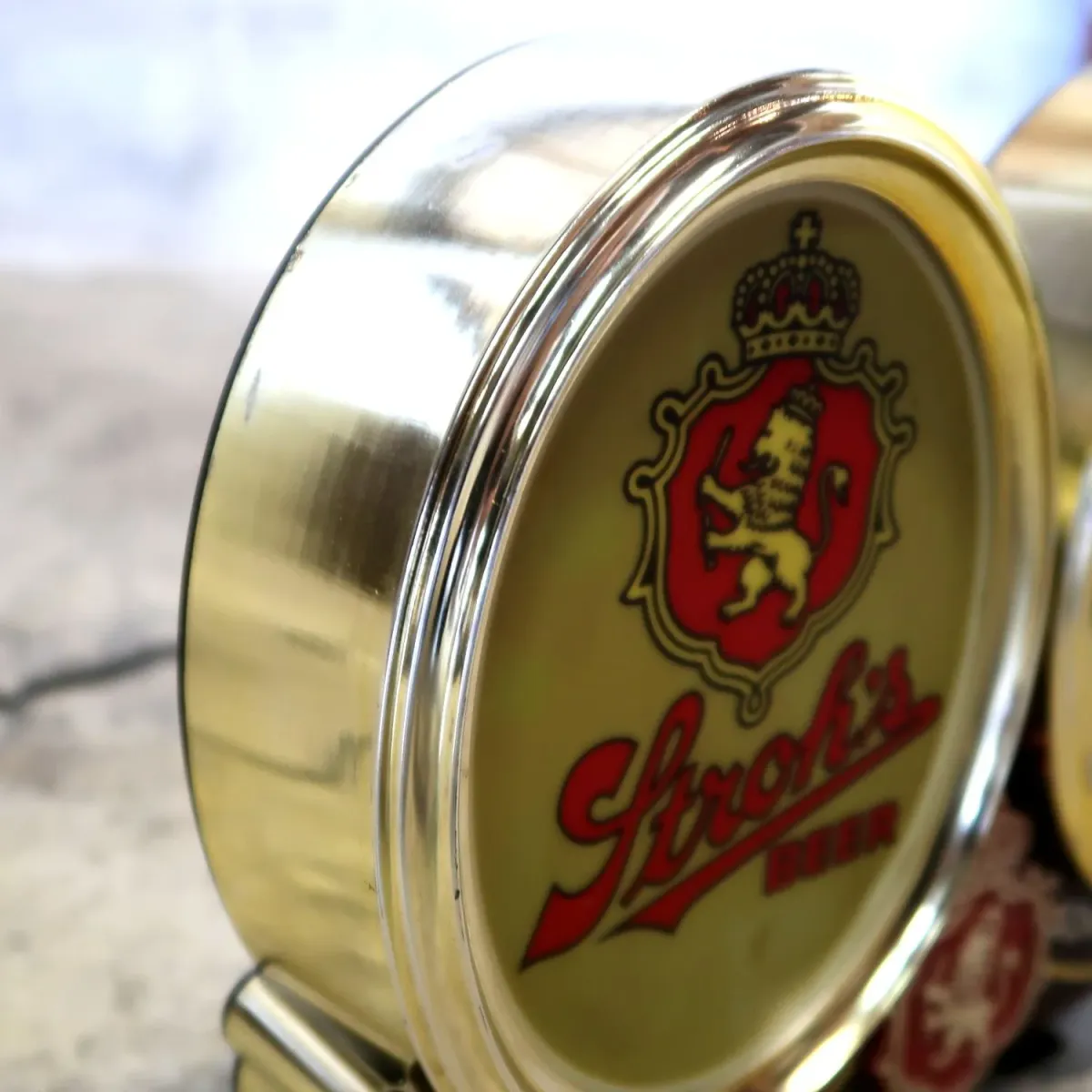 Stroh's BEER ビンテージ 2way ライトクロック