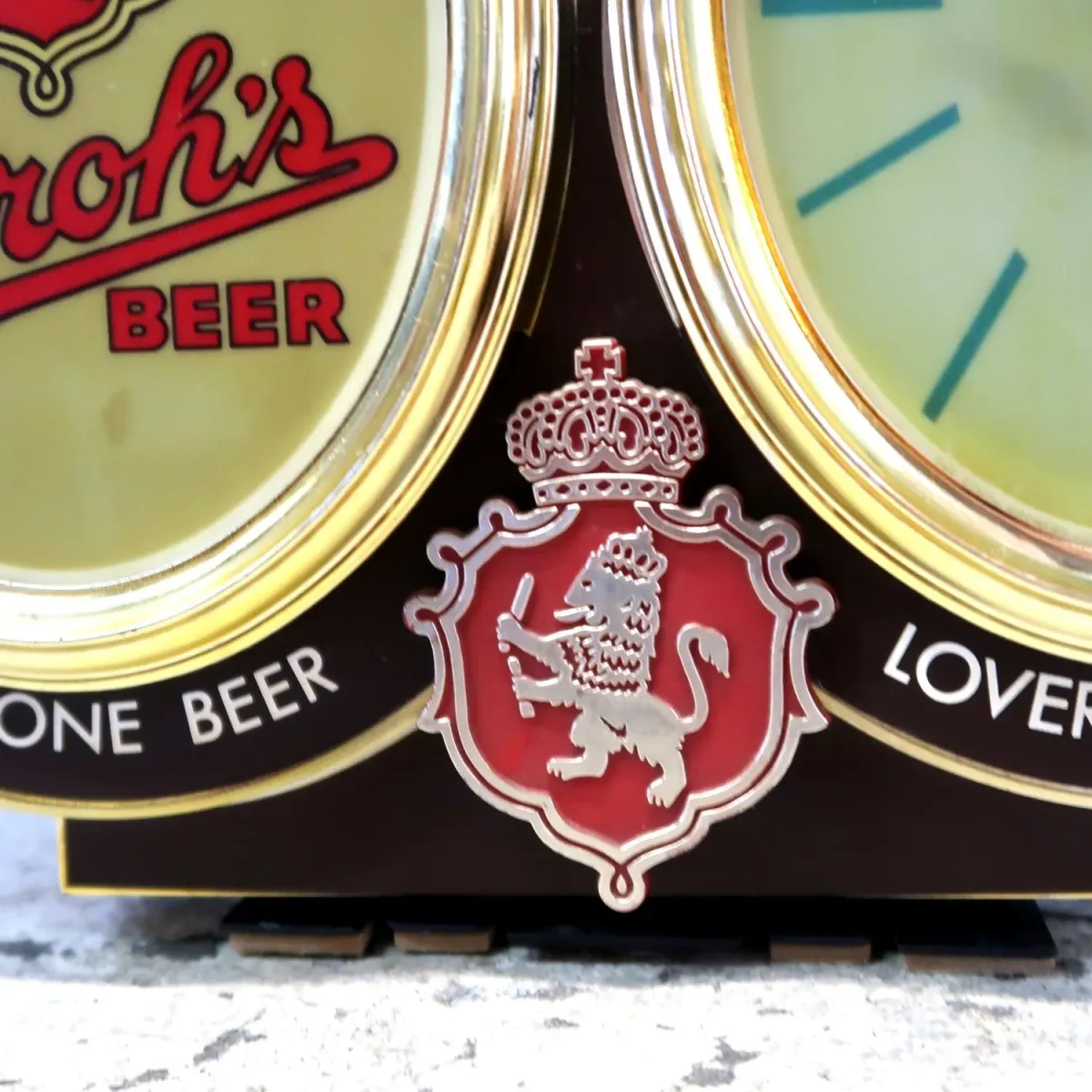 Stroh's BEER ビンテージ 2way ライトクロック
