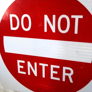 DO NOT ENTER 大型ロードサイン