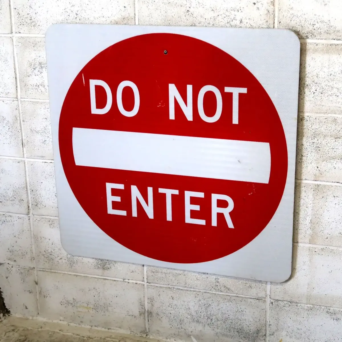 DO NOT ENTER 大型ロードサイン