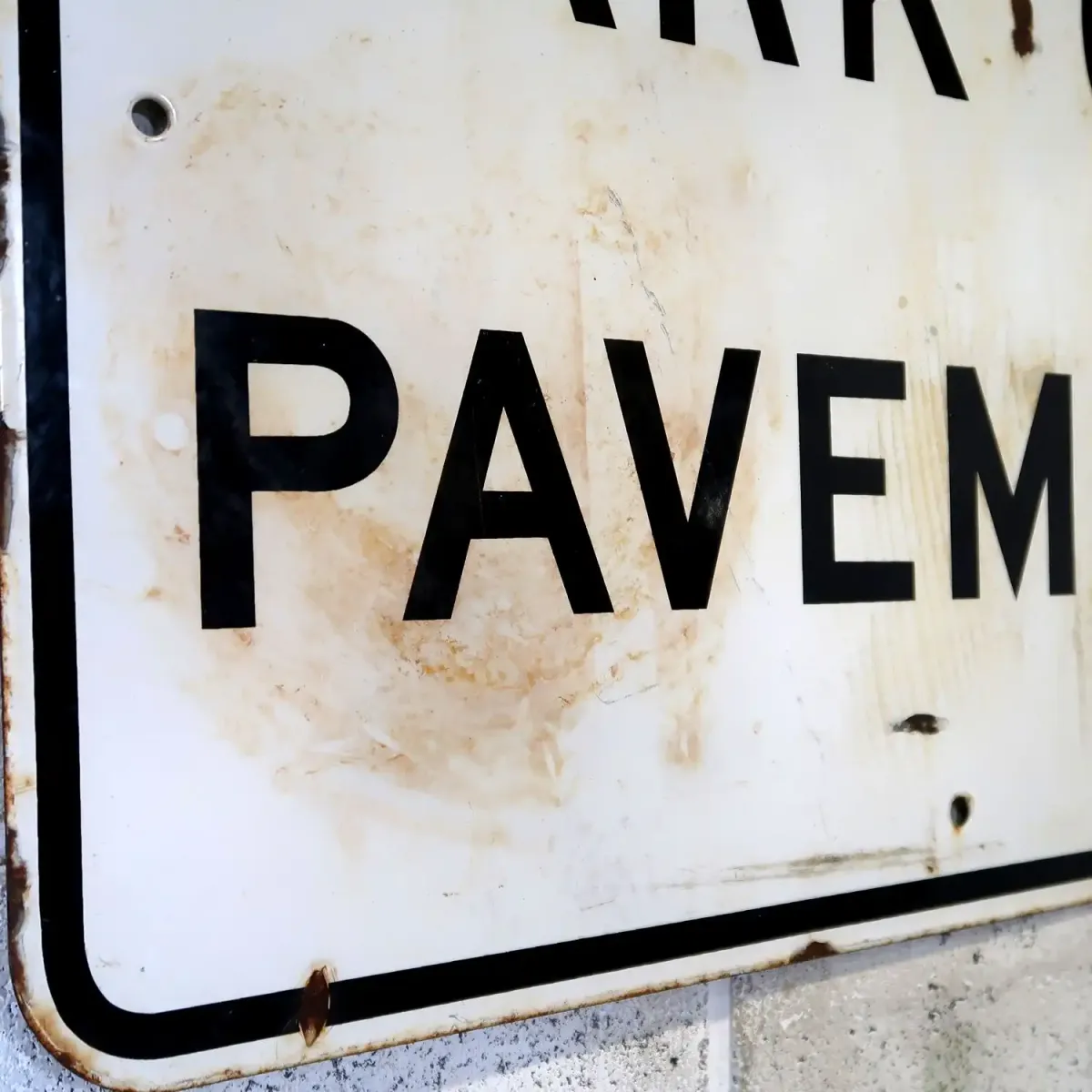 PARK OFF PAVEMENT ビンテージ ロードサイン ホーロー