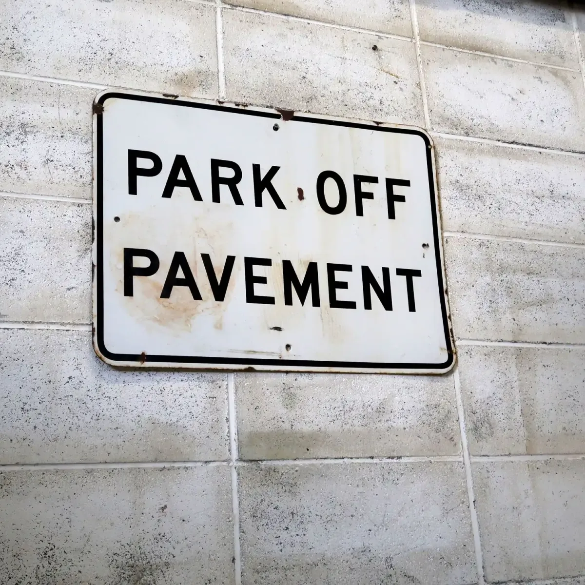 PARK OFF PAVEMENT ビンテージ ロードサイン ホーロー