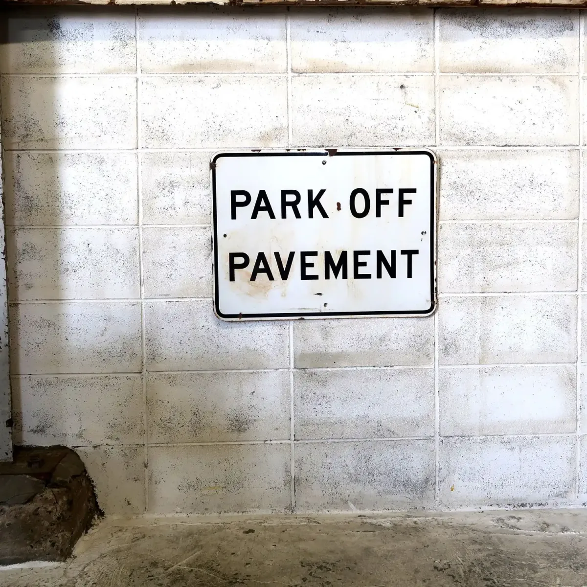 PARK OFF PAVEMENT ビンテージ ロードサイン ホーロー