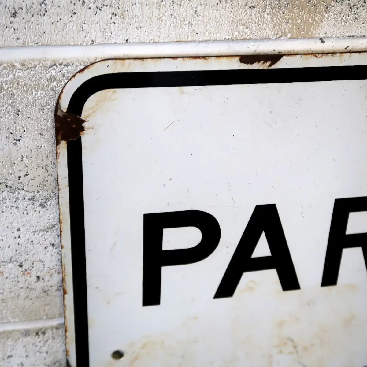 PARK OFF PAVEMENT ビンテージ ロードサイン ホーロー