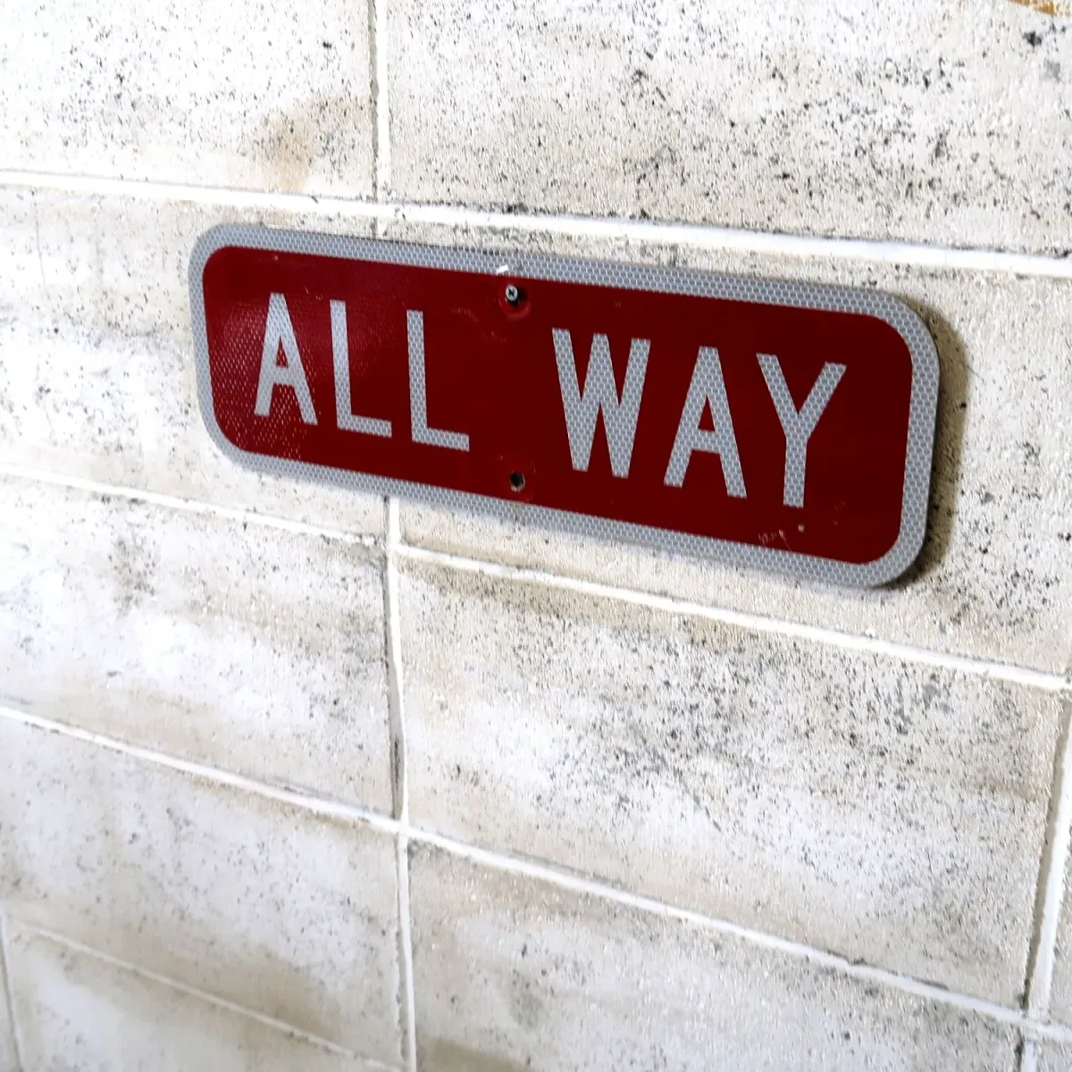 ALL WAY ロードサイン